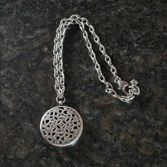 Brighton Silver Floral Pendant Necklace serendipity - Picture 1 of 3